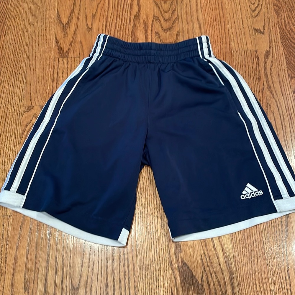 Adidas navy athletic/soccer shorts - Boys medium (10/12)